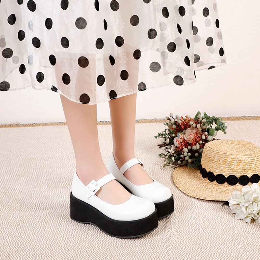 Amazon.com: Womens Platform Mary Jane Pumps Ankle Strap